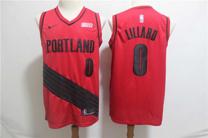 Blazers 0 Damian Lillard Red City Edition Nike Swingman Jersey,We sell and wholesale Blazers 0 Damian Lillard Red City Edition Nike Swingman Jersey on line form chian!